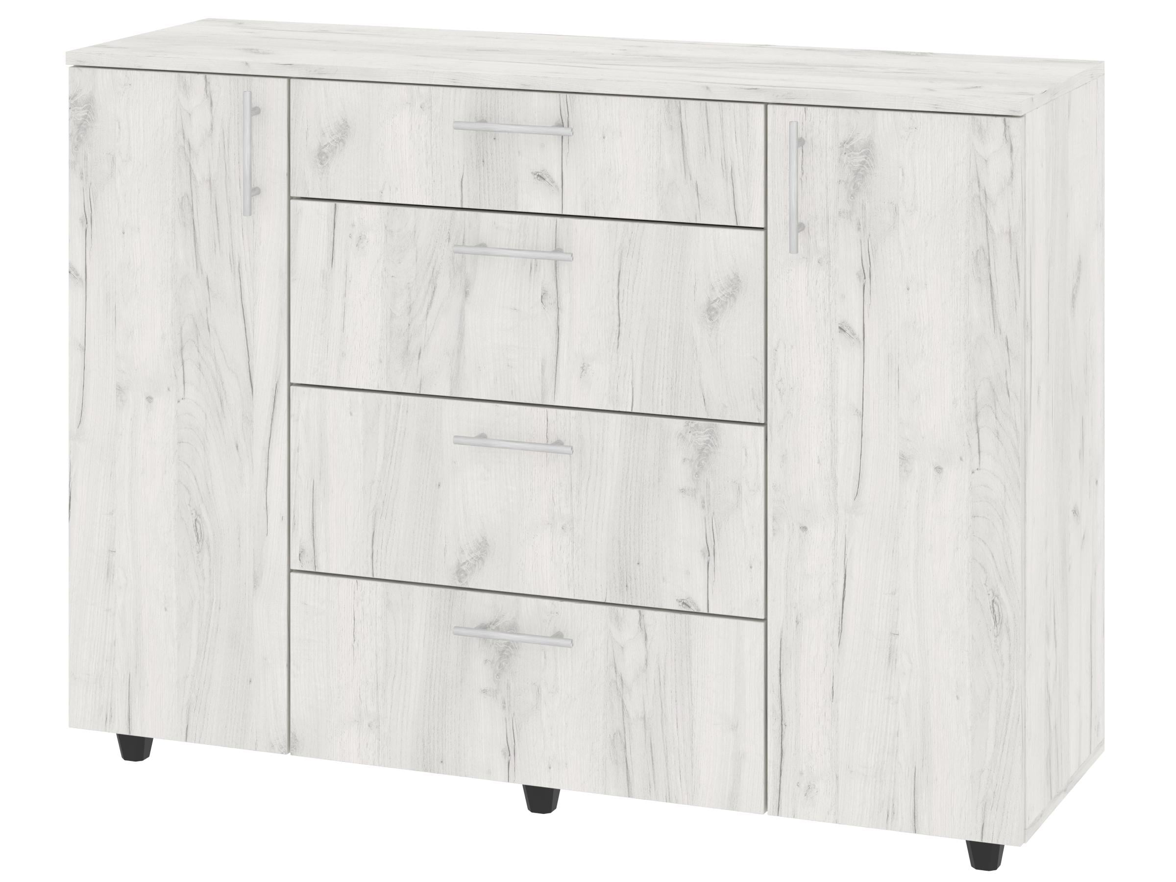 Комод с ящиками PEHOTIN Милана К-2+4 ДСП 120х38х87,4 см Дуб крафт (PN-100437)