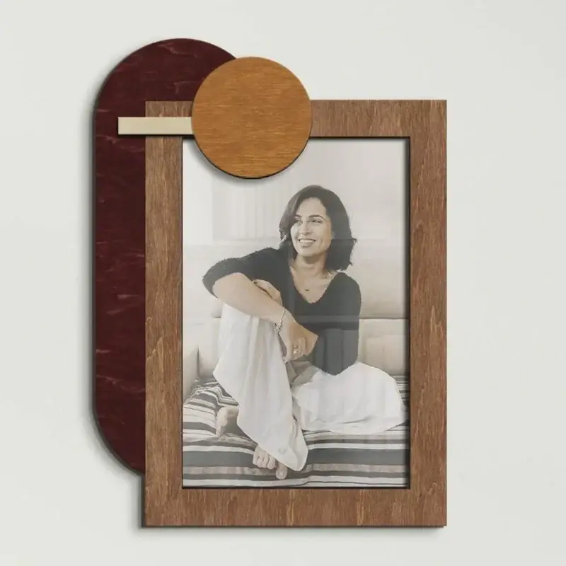 Фоторамка абстрактная на 1 фото Коричневый (boho_decor_circle-1) - фото 1 Фоторамка абстрактная на 1 фото Коричневый (boho_decor_circle-1) - фото 1