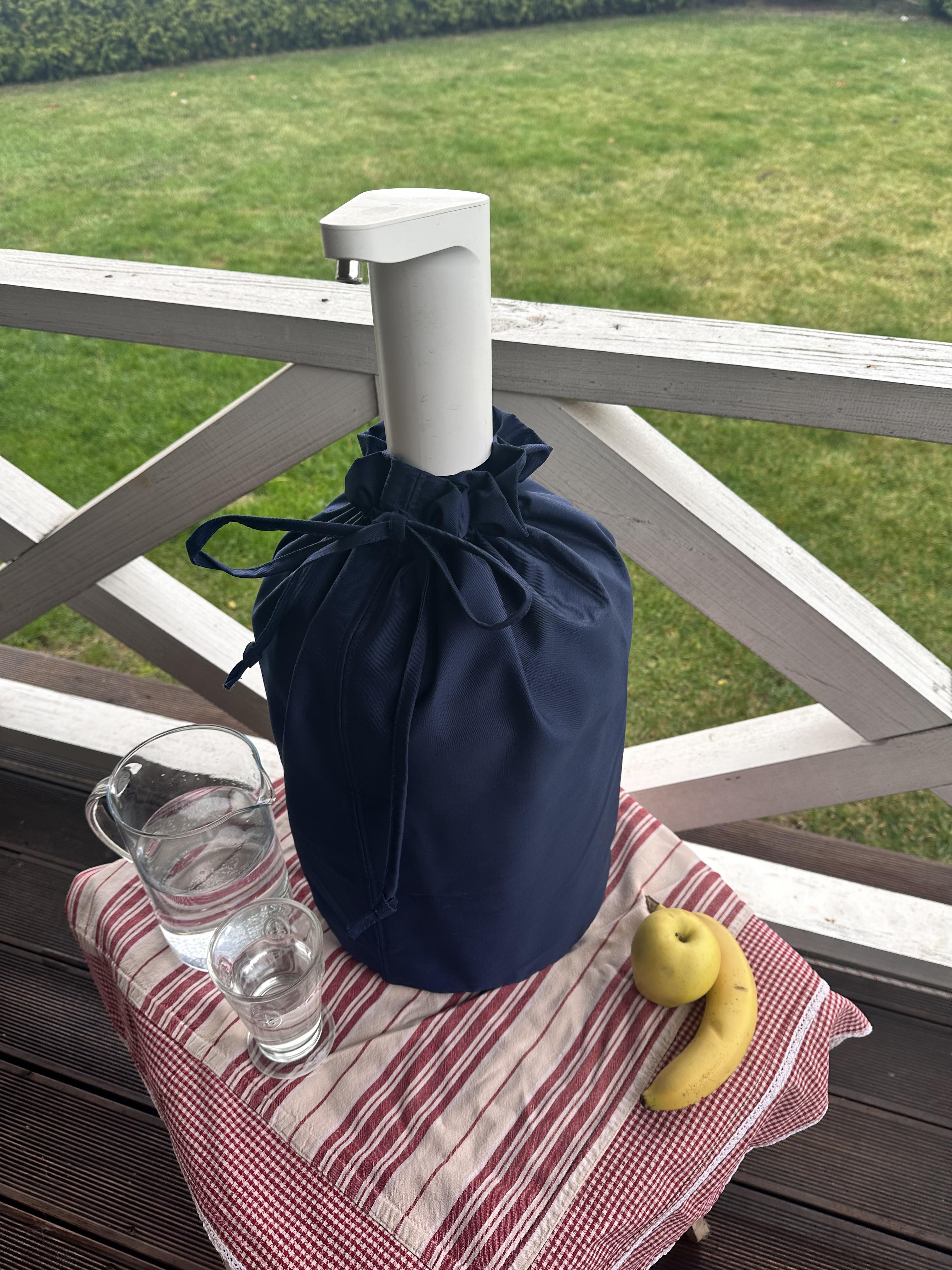 Чохол текстильний котоновий однотонний на пластиковий бутль 19 л Темно-cиній - фото 5 Чохол текстильний котоновий однотонний на пластиковий бутль 19 л Темно-cиній - фото 5