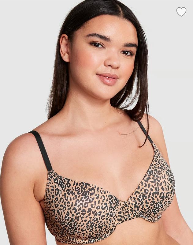 Бюстгальтер Victoria's Secret pink леопардовый 34B/75B Розовый (2781574349)