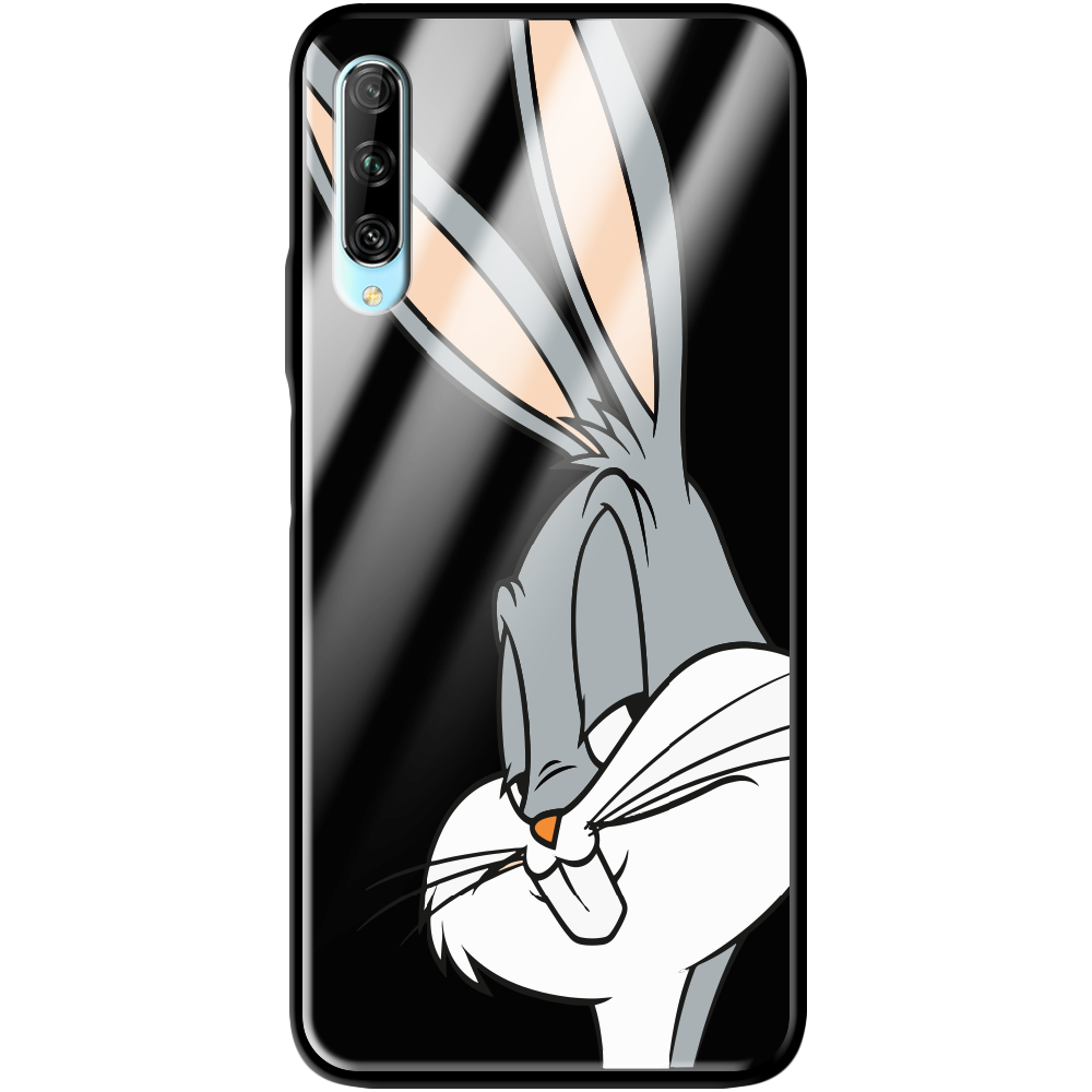 Чохол Boxface Huawei P Smart Pro Lucky Rabbit Чорний силікон зі склом (38612-bk81-39402)