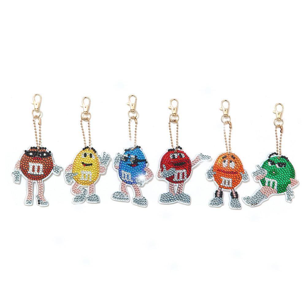 Набор брелков для алмазной мозаики ColorArt M&M's 6 шт. (BR26) Набор брелков для алмазной мозаики ColorArt M&M's 6 шт. (BR26)