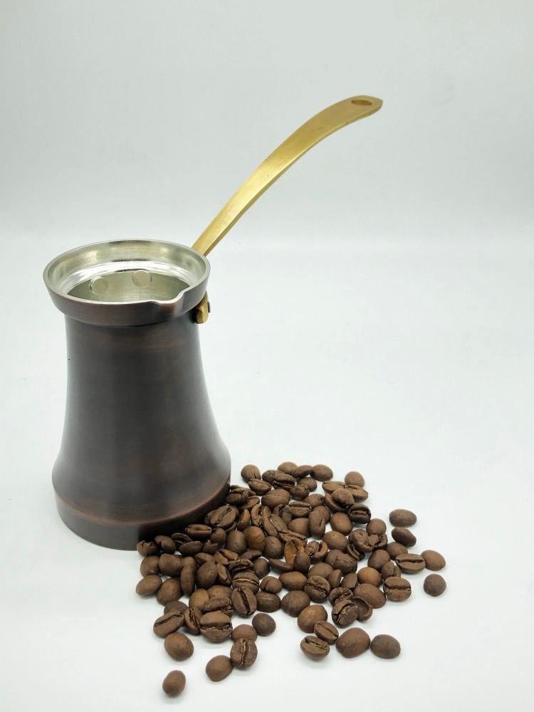 Джезва для приготовления кофе на песке ZH Восток 200 мл патина Медный темный (z200pp)