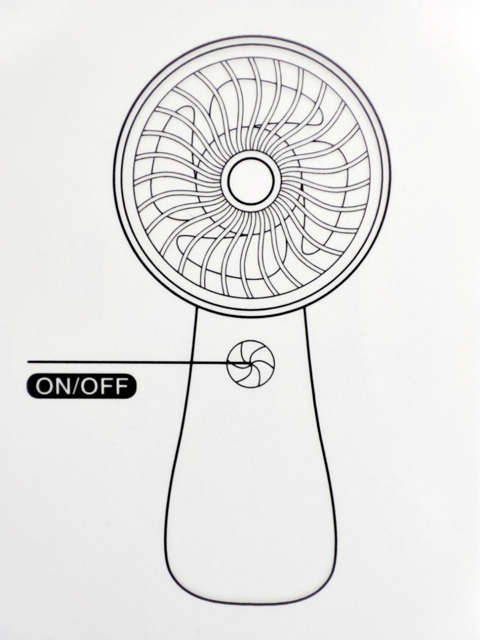 Вентилятор портативний IS Z8 з зарядкою USB Mini Fan Зелений з жовтим (709c05ee) - фото 4