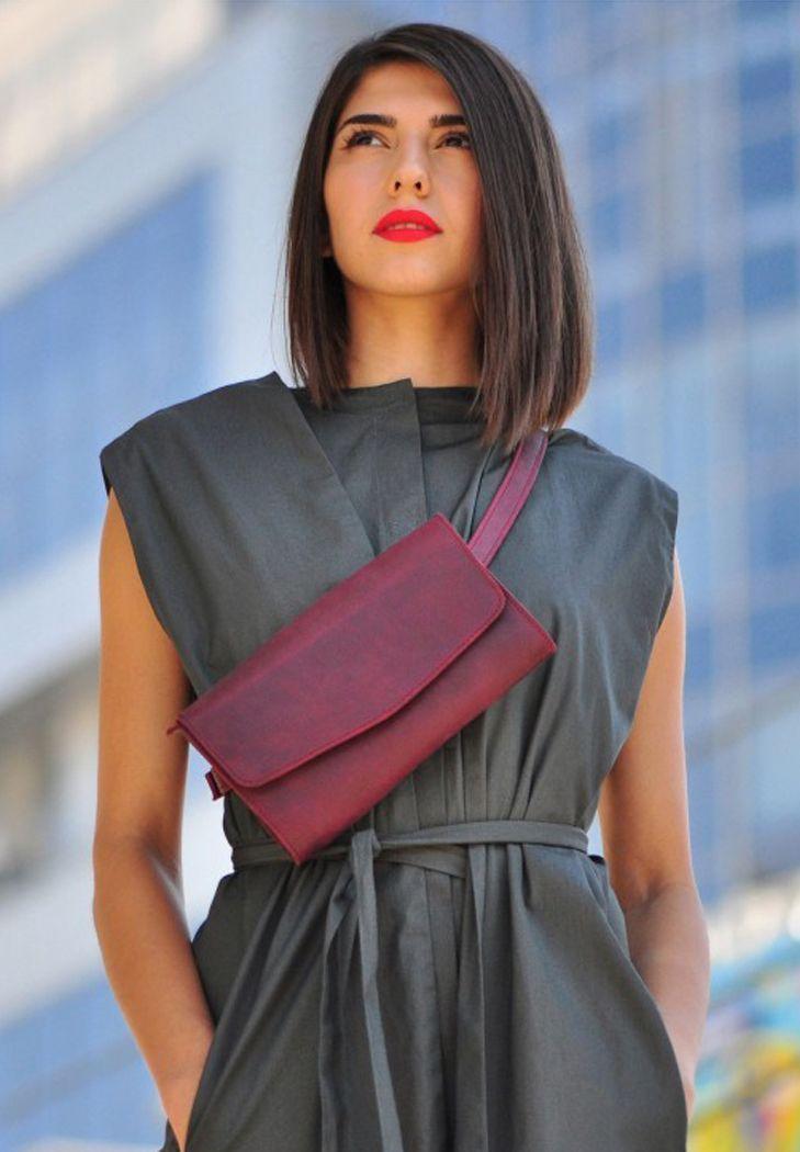 Жіноча сумка шкіряна Еліс crazy horse Бордовий (A-026187) Жіноча сумка шкіряна Еліс crazy horse Бордовий (A-026187)