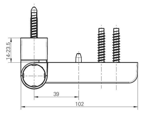 Петля для металлопластиковых дверей Roto Solid S 150 P 20-23,5 RAL 9016 E Белый (738095) - фото 4 Петля для металлопластиковых дверей Roto Solid S 150 P 20-23,5 RAL 9016 E Белый (738095) - фото 4