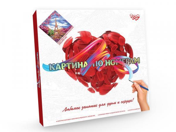 Картина по номерам Danko Toys 40х40 см Париж (KpN-02-02) Картина по номерам Danko Toys 40х40 см Париж (KpN-02-02)