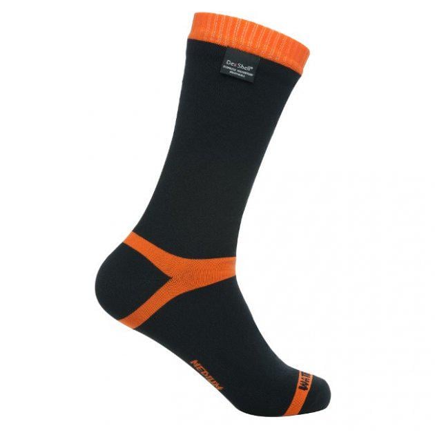 Шкарпетки Dexshell Hytherm Pro Socks трикотажні водонепроникні M р. 39-42 Чорний/Помаранчовий (50001024)