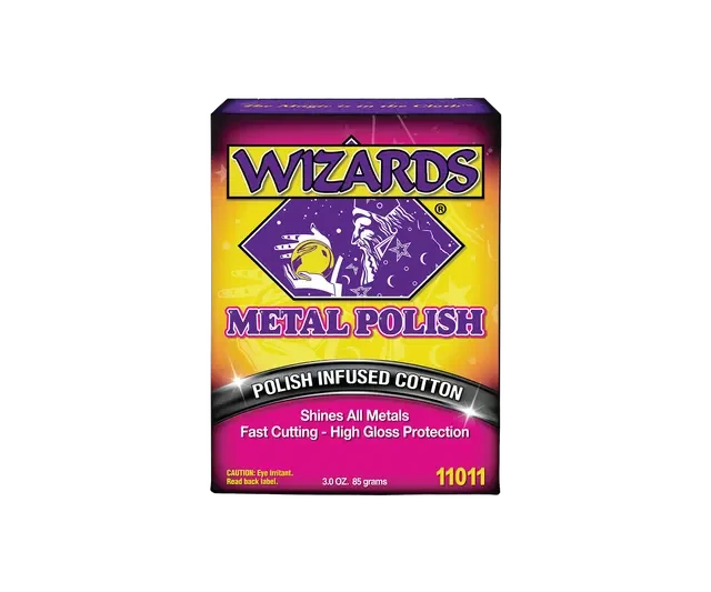 Вата для очистки металла и хрома WIZARDS Metal Polish