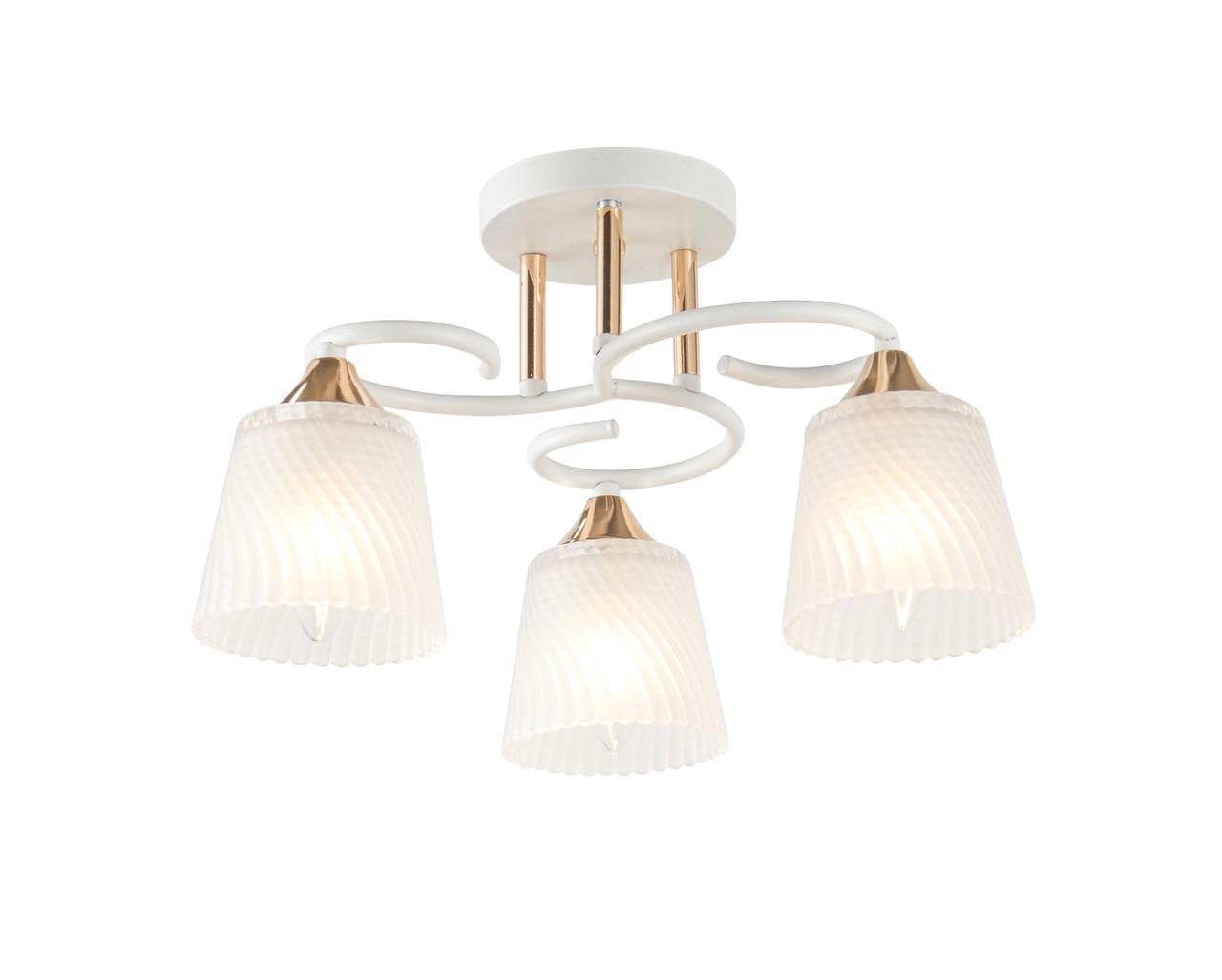 Люстра Valeso на 3 лампы Белый/Золотой (196360/3)