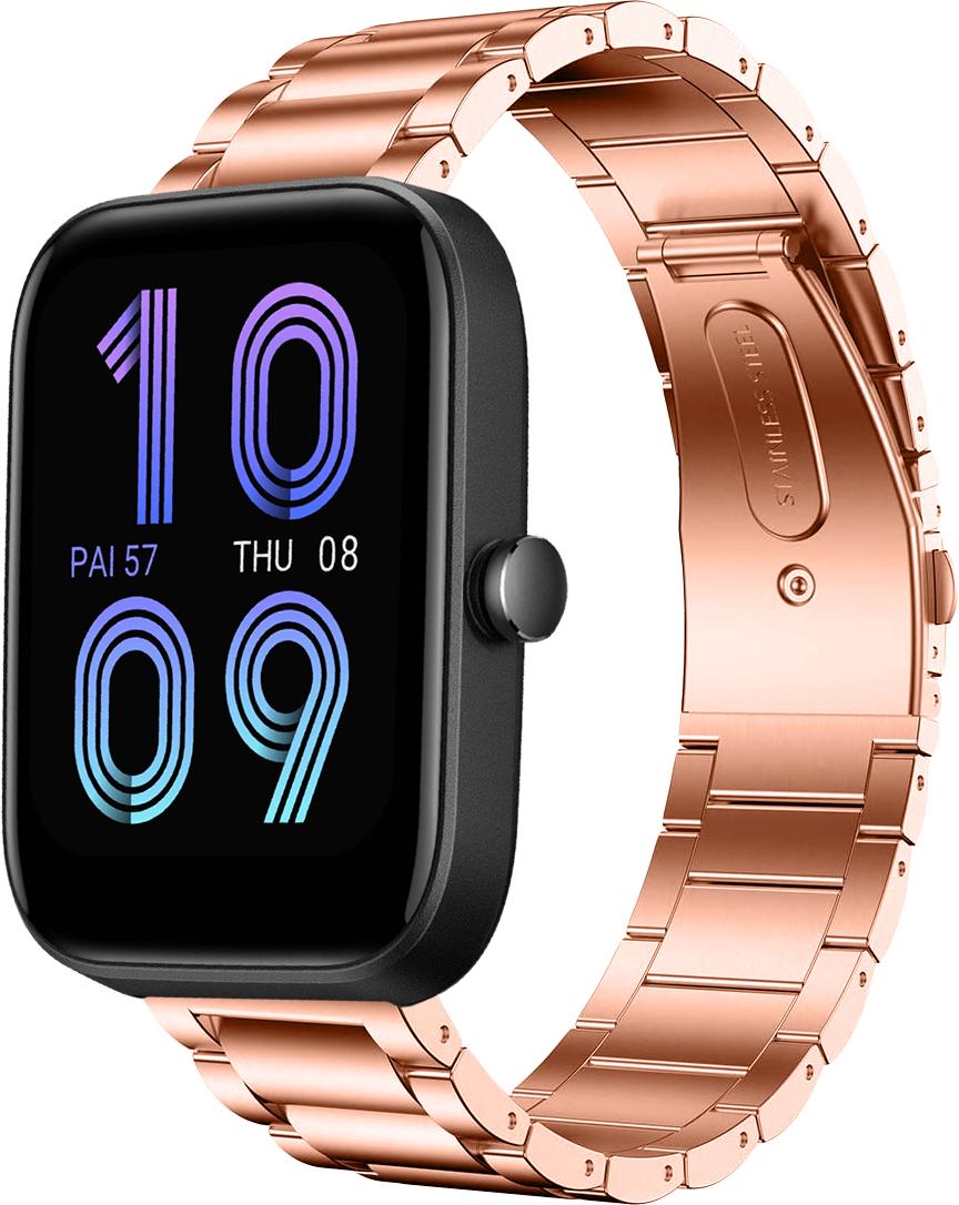 Браслет металлический Shape для Amazfit Bip 3 Rose/Gold (28057-27)