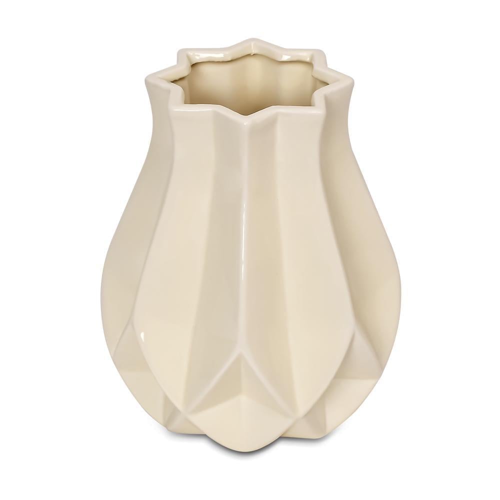 Ваза із кераміки Stenson R94047 Tulip 15x17 см (602866)