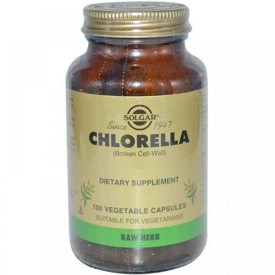 Хлорелла Solgar Chlorella Broken Cell-Wall 100 Veg Caps