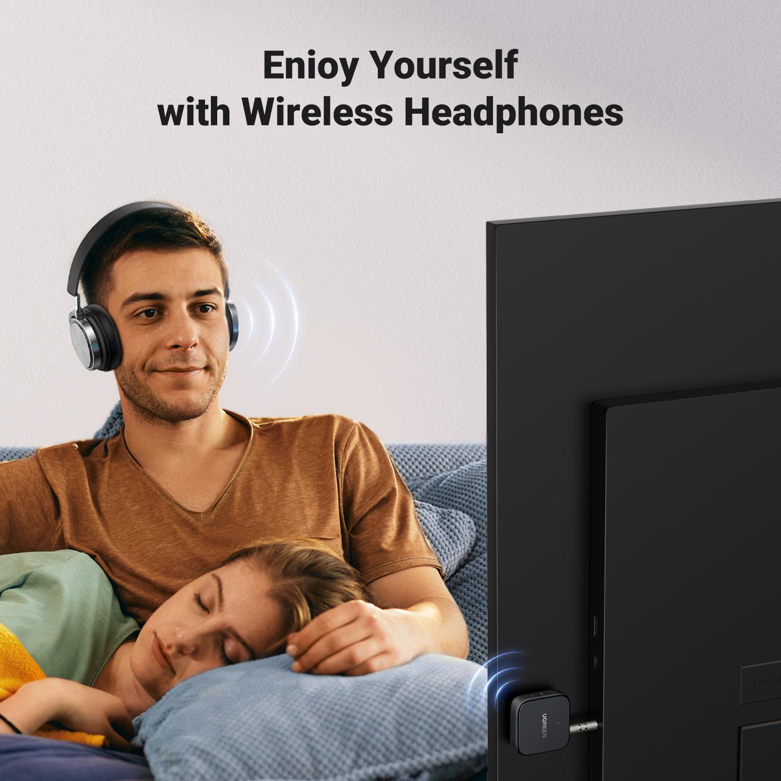 Адаптер UGREEN Bluetooth 5.2 приймач-передавач USB-C-3,5 мм minijack AUX стерео 27 годин Чорний (35223) - фото 6 Адаптер UGREEN Bluetooth 5.2 приймач-передавач USB-C-3,5 мм minijack AUX стерео 27 годин Чорний (35223) - фото 6