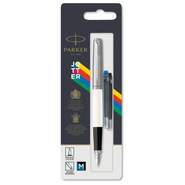 Ручка перьевая Parker Jotter 17 Standart White FP M 15 016)