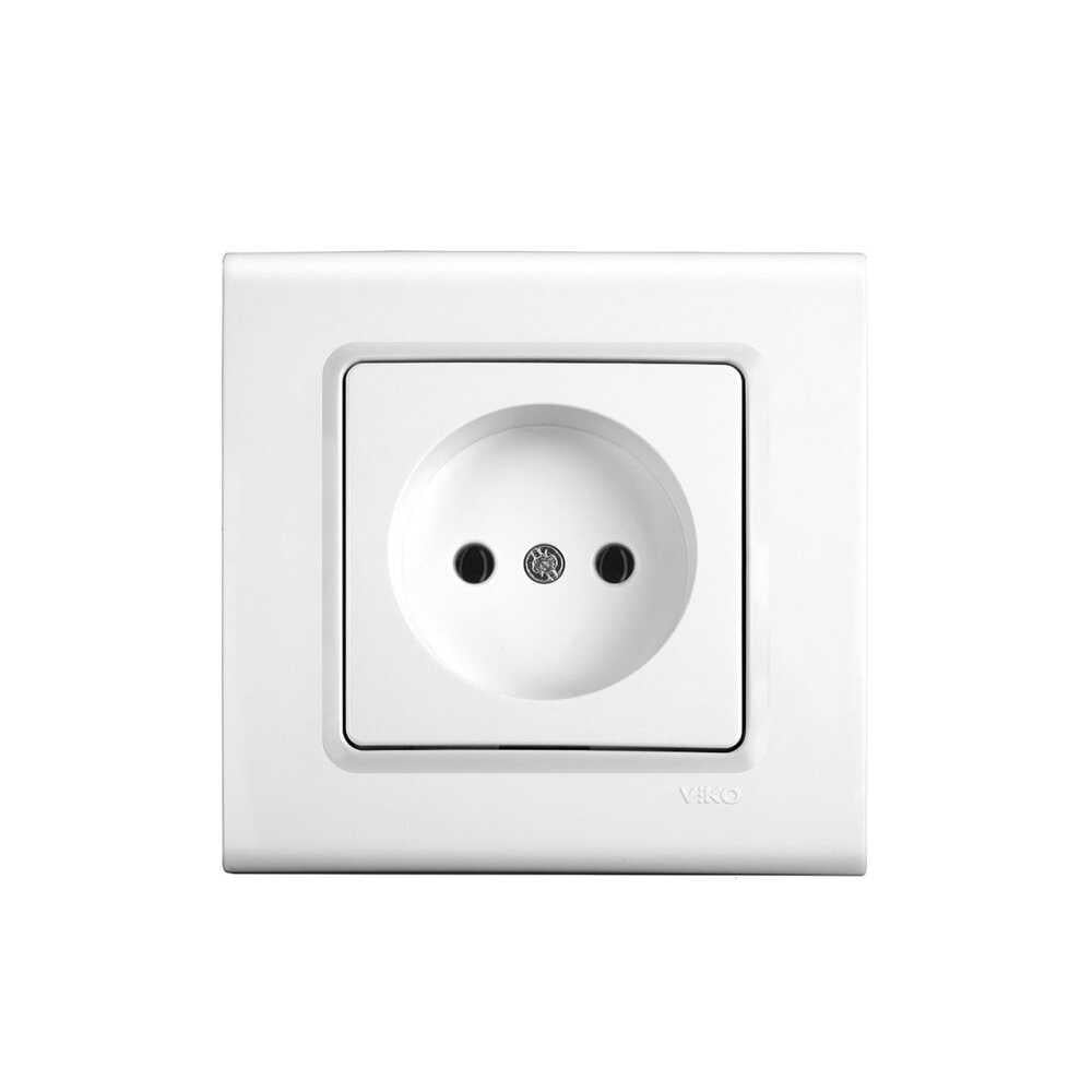 Розетка VIKO Linnera без заземления Белый (21266-е)