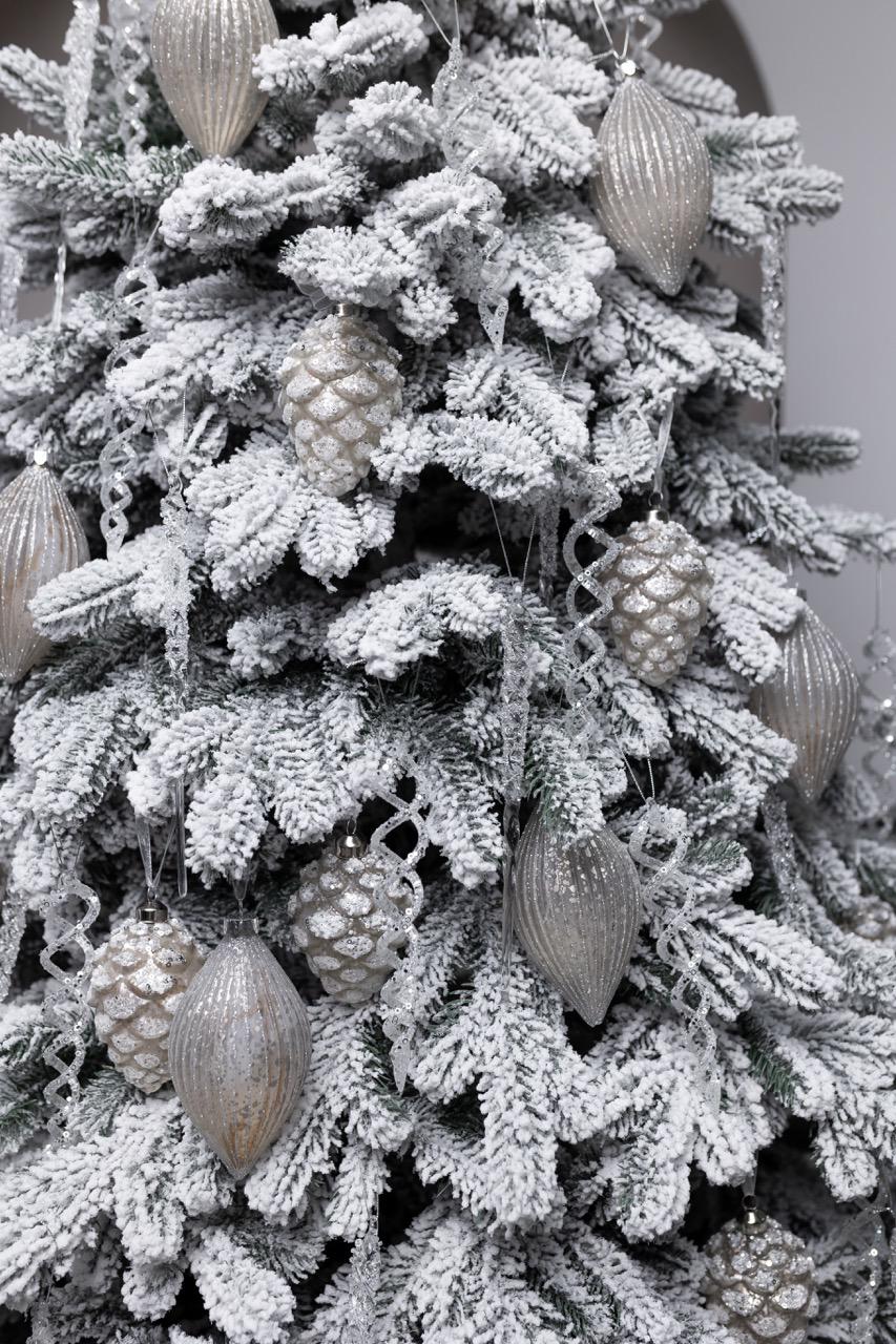 Елка искусственная литая АНДОРА заснеженная с металлической подставкой на 30% пышнее Зеленая 1,82 м (28139015) - фото 7 Елка искусственная литая АНДОРА заснеженная с металлической подставкой на 30% пышнее Зеленая 1,82 м (28139015) - фото 7