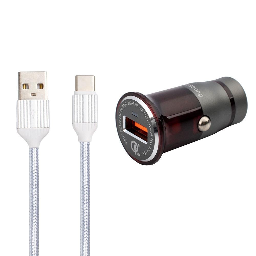 Адаптер автомобільний Koni Strong Type-C Cable KS400QC 18W (2b80ce43)