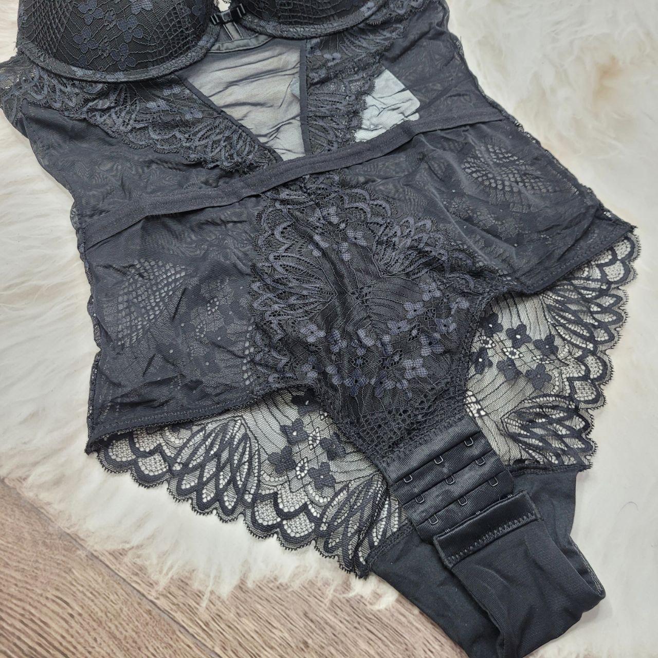 Боді мереживний в сіточку Velencosa 85B Black - фото 3 Боді мереживний в сіточку Velencosa 85B Black - фото 3