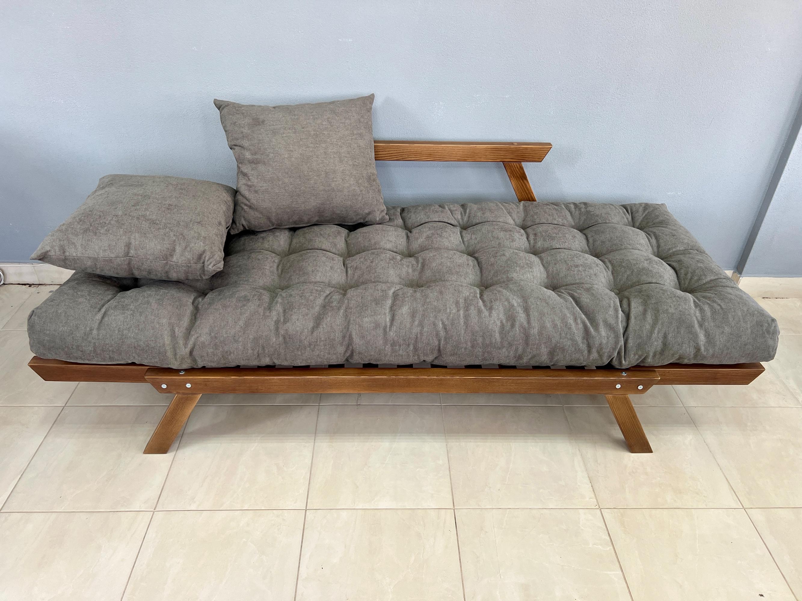 Диван дерев'яний розкладний Нью-Йорк Woody ясен Коричневий/матрац Попелястий (47566) - фото 4 Диван дерев'яний розкладний Нью-Йорк Woody ясен Коричневий/матрац Попелястий (47566) - фото 4