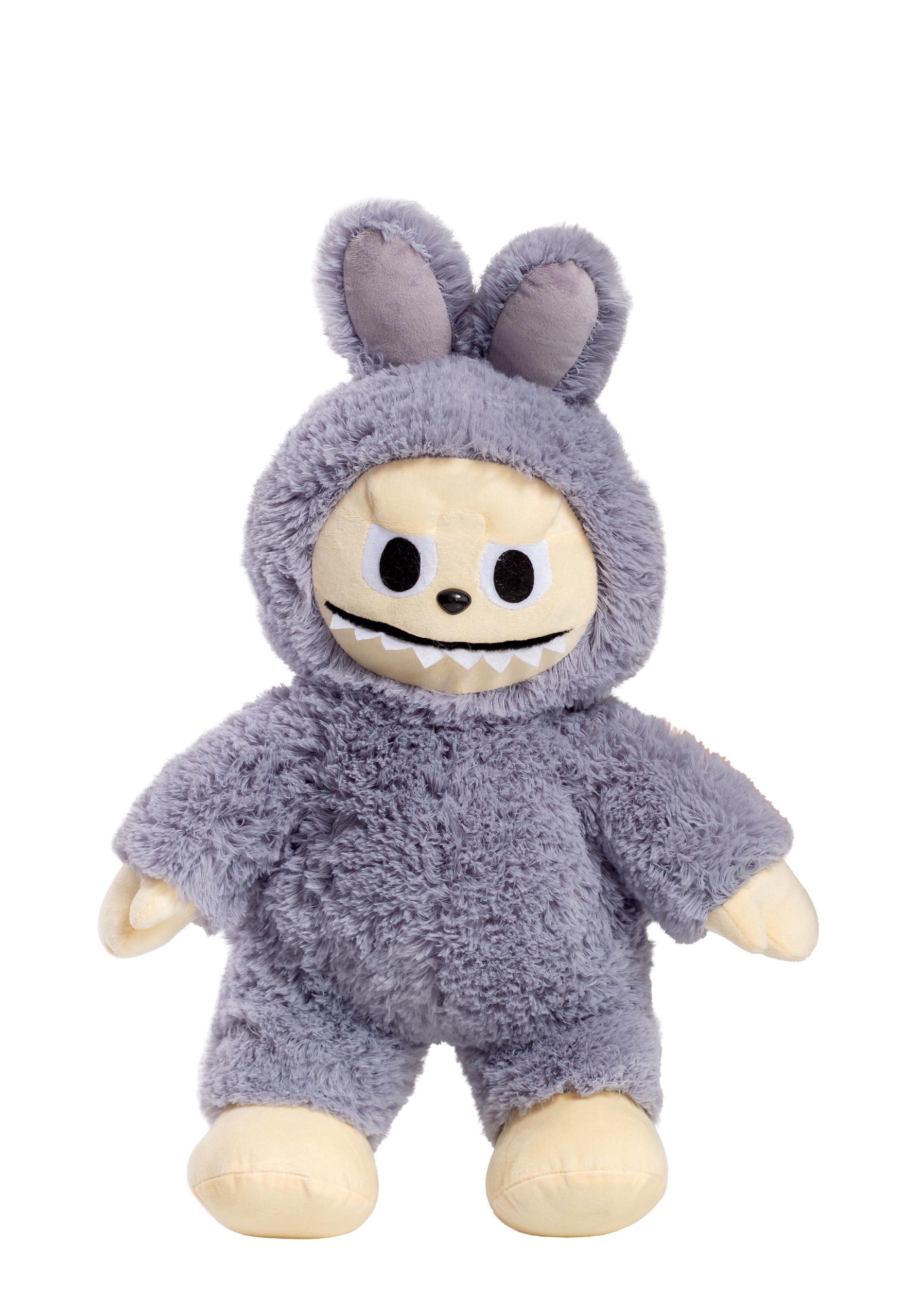 Игрушка мягкая Labubu Серый - фото 1