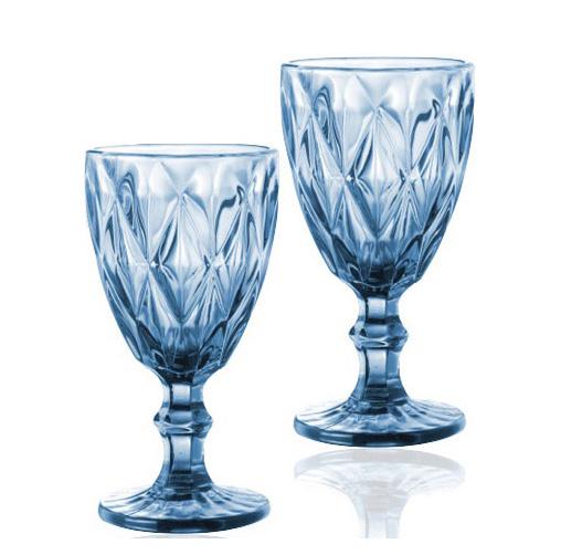 Набор бокалов для вина Elodia Грани 260 мл 6 шт. Кобальтовый (ST-9459-BL) - фото 1 Набор бокалов для вина Elodia Грани 260 мл 6 шт. Кобальтовый (ST-9459-BL) - фото 1