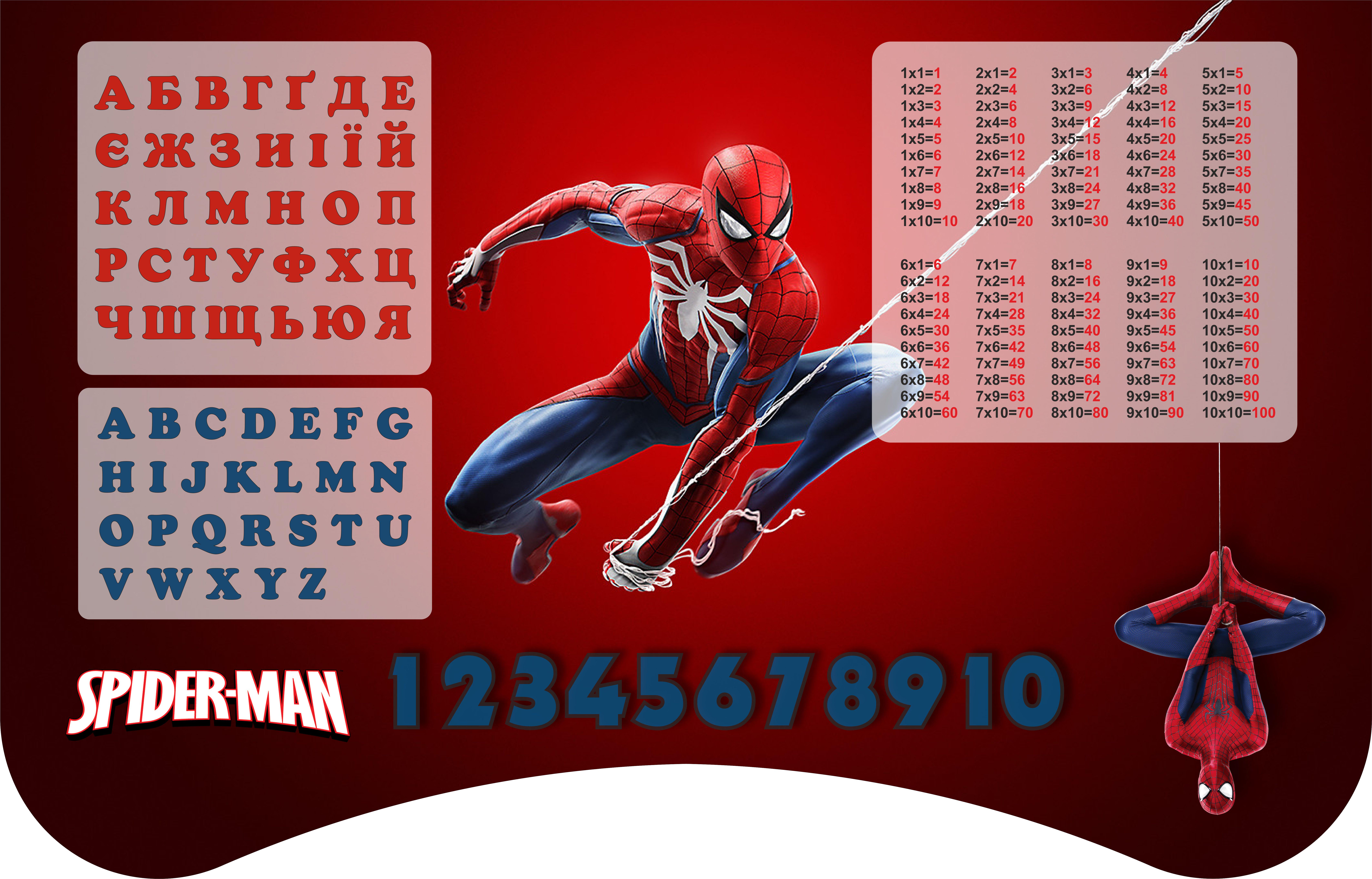 Комплект парта и стул-трансформеры Человек Паук от 3 лет Красный (019) - фото 2 Комплект парта и стул-трансформеры Человек Паук от 3 лет Красный (019) - фото 2