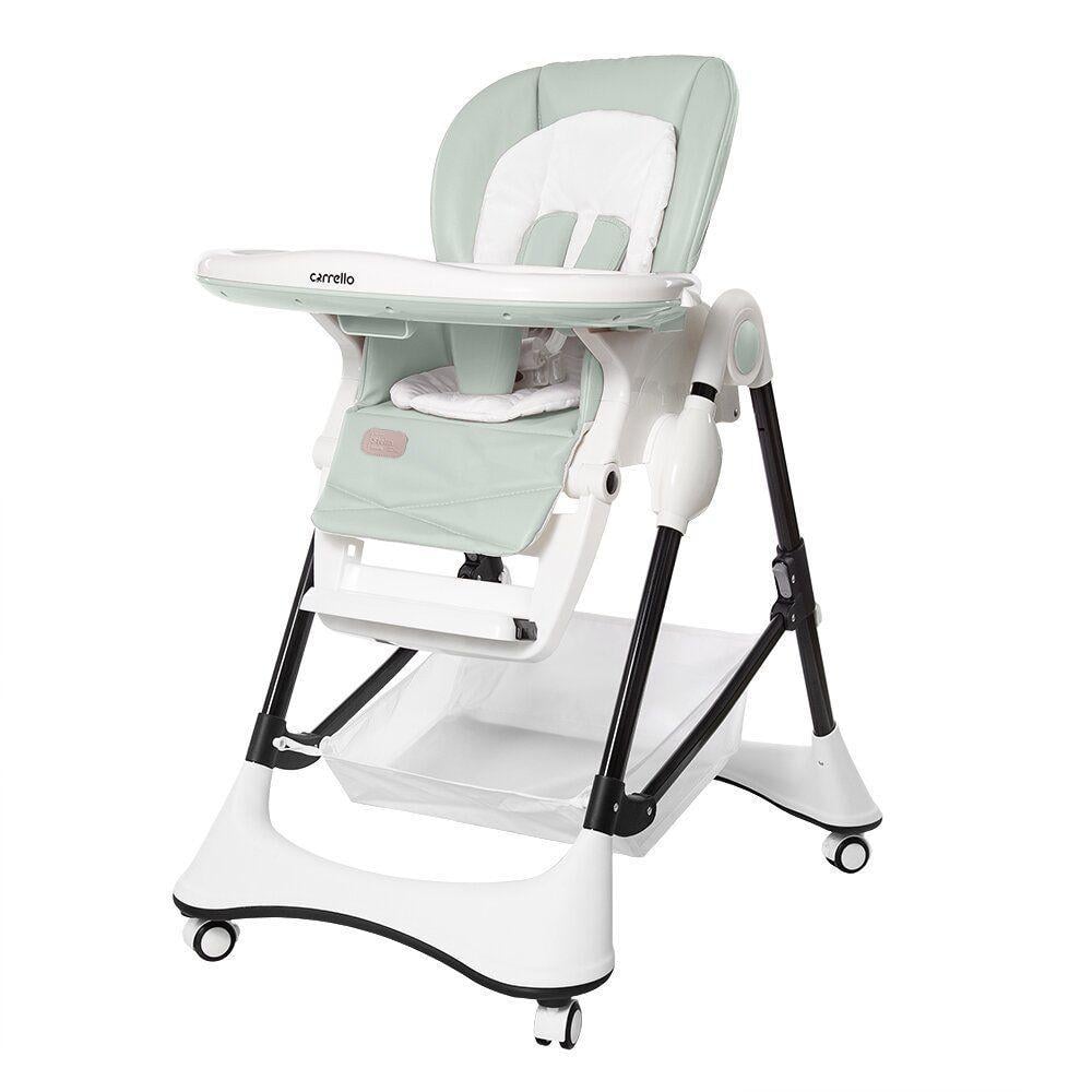 Стульчик детский для кормления Carrello Stella CRL-9503 из комбинированных материалов на колесах 102х68х60 см Мятный (150-7-CRL-9503 Aspen Green)