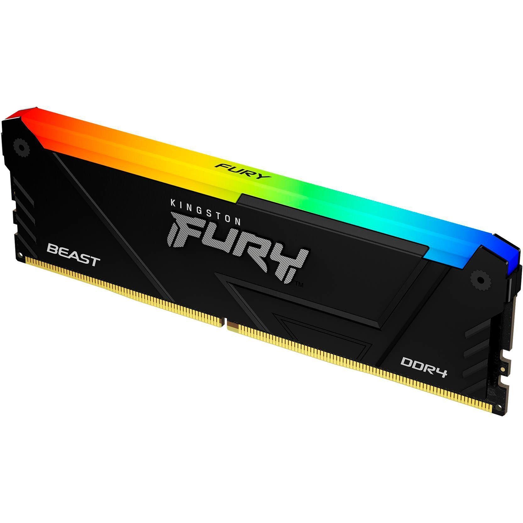 Оперативна пам'ять Kingston DDR4 3200 FURY Beast 8 GB RGB (KF432C16BB2A/8) - фото 3