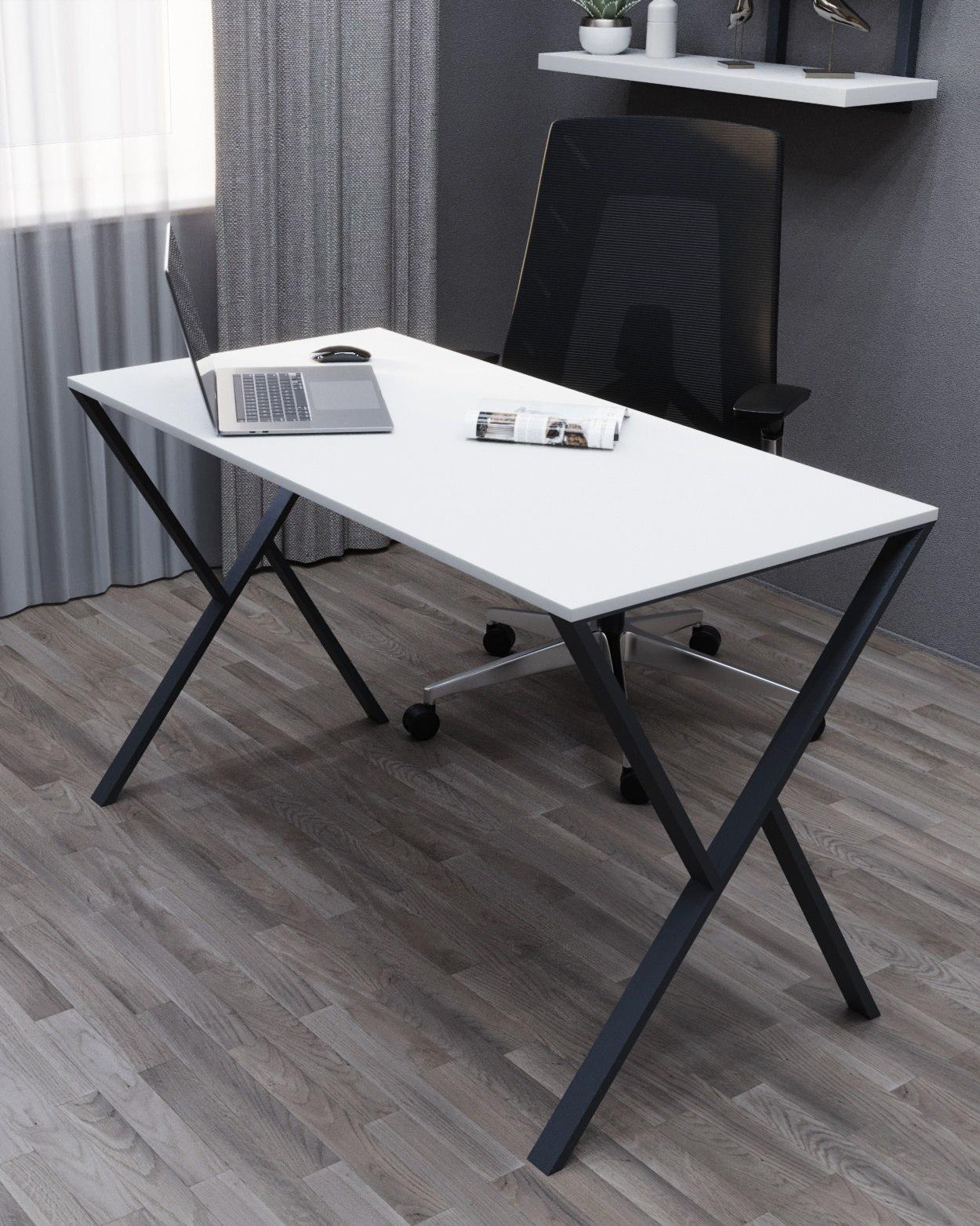 Стол письменный лофт Серия 16 1200х600х16 мм Белый (18012000)