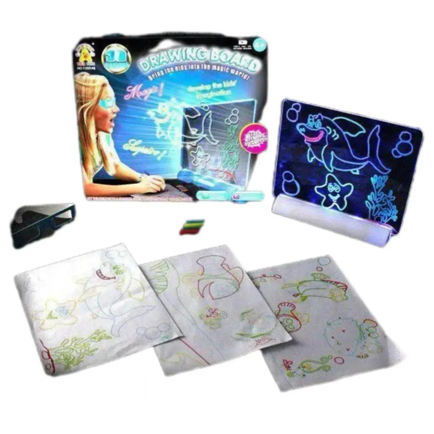 Доска интерактивная мультимедийная с проектором и подсветкой для развития детской креативности (YM 23)