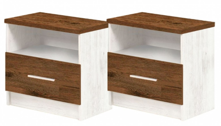 Тумба прикроватная Маркос 51х37,2х45,6 см 2 шт. Андерсон пайн (31265828)