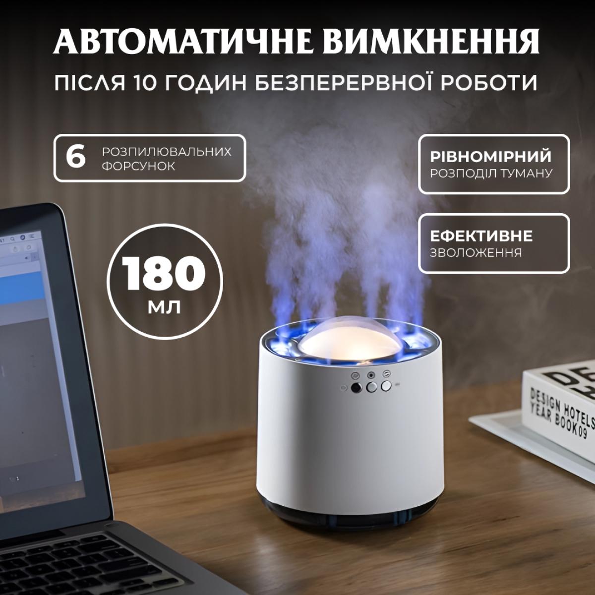 Увлажнитель воздуха Happy Life HPKP6262 с RGB-подсветкой и музыкой 800 мл Белый (100-107-HPKP6262) - фото 10