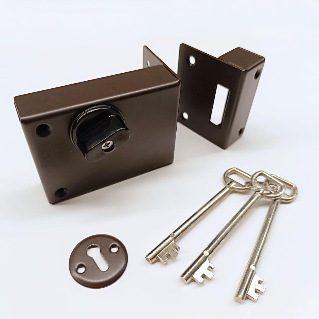 Замок накладной UKRFIX 6-ти сувальдный Коричневый (29869942)