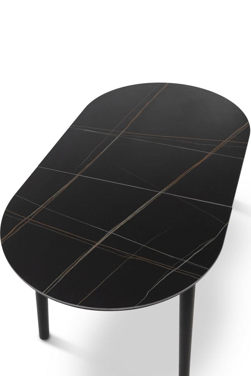 Стол обеденный Мікс Меблі Тітан XS-1309 1100/1400х750 мм Черный/Керамика/Черный - фото 8