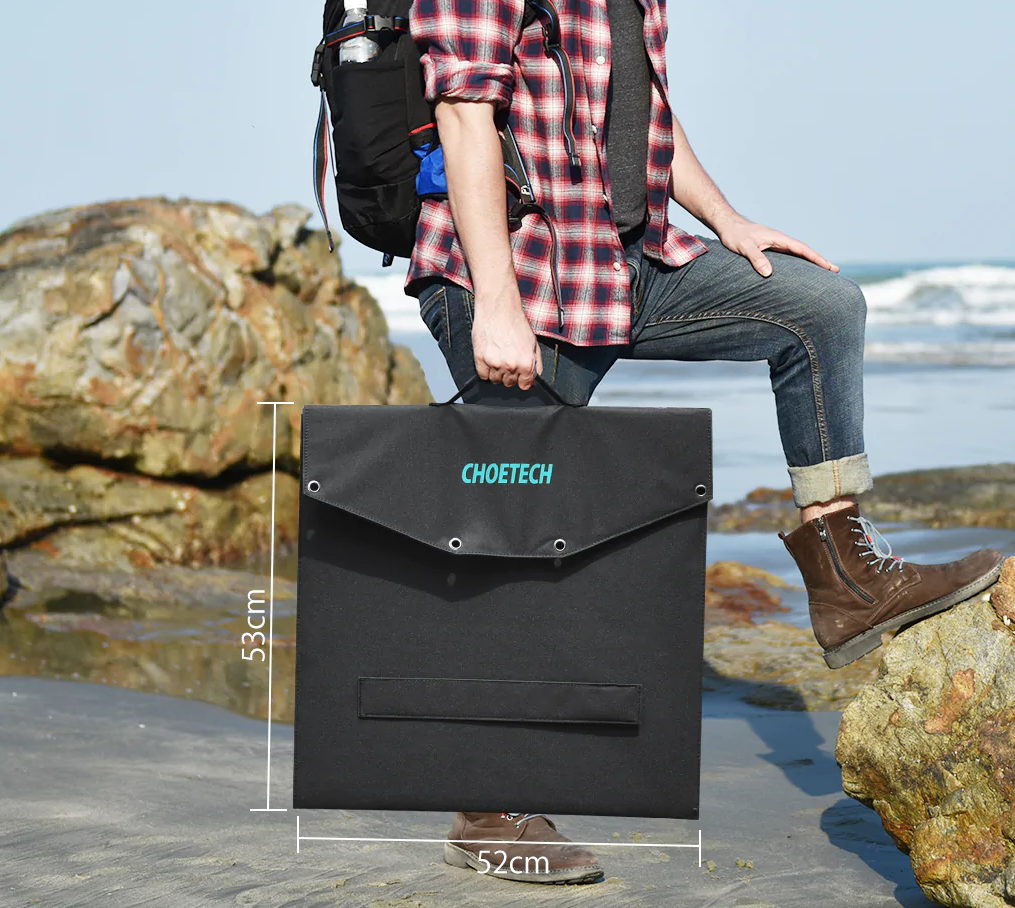 Зарядная солнечная станция, портативная солнечная панель Choetech Sun Charging Station 120W, Black (SC008) - фото 5 Зарядная солнечная станция, портативная солнечная панель Choetech Sun Charging Station 120W, Black (SC008) - фото 5