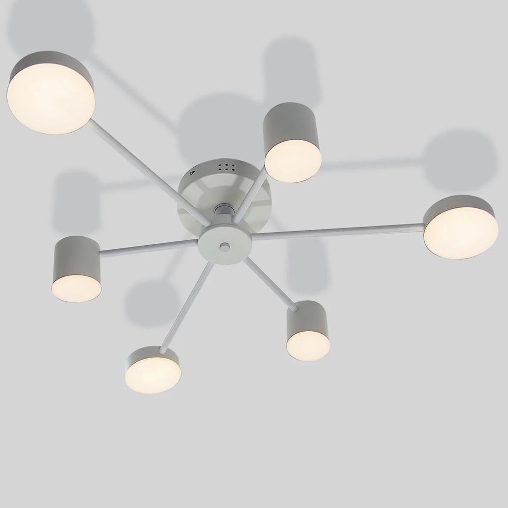 Люстра потолочная светодиодная Light House SY-18898/6 WH 72W 800х130 мм Белый