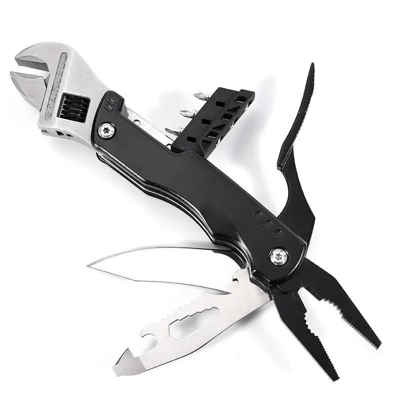 Мультитул-разводной ключ Traveler Wrench 10в1 с набором бит в чехле Black (25664707)