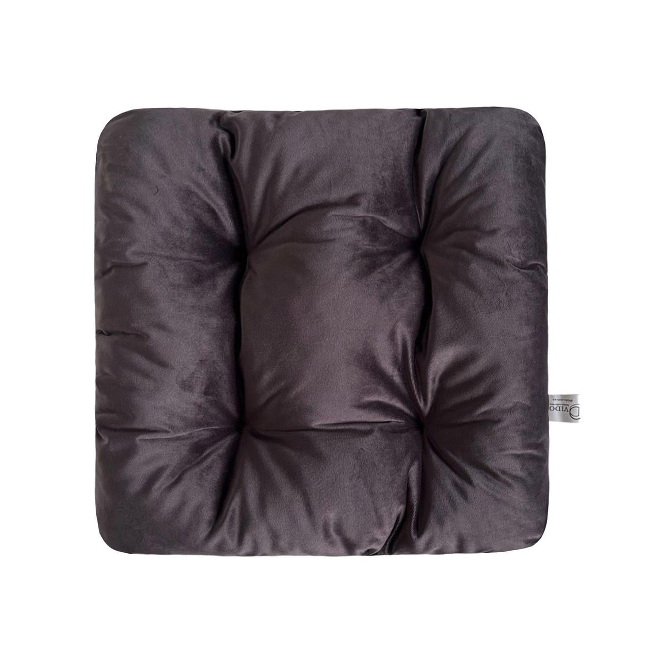 Подушка для стула/кресла/табурета 50х50х8 см Темно-коричневый (1885518776)