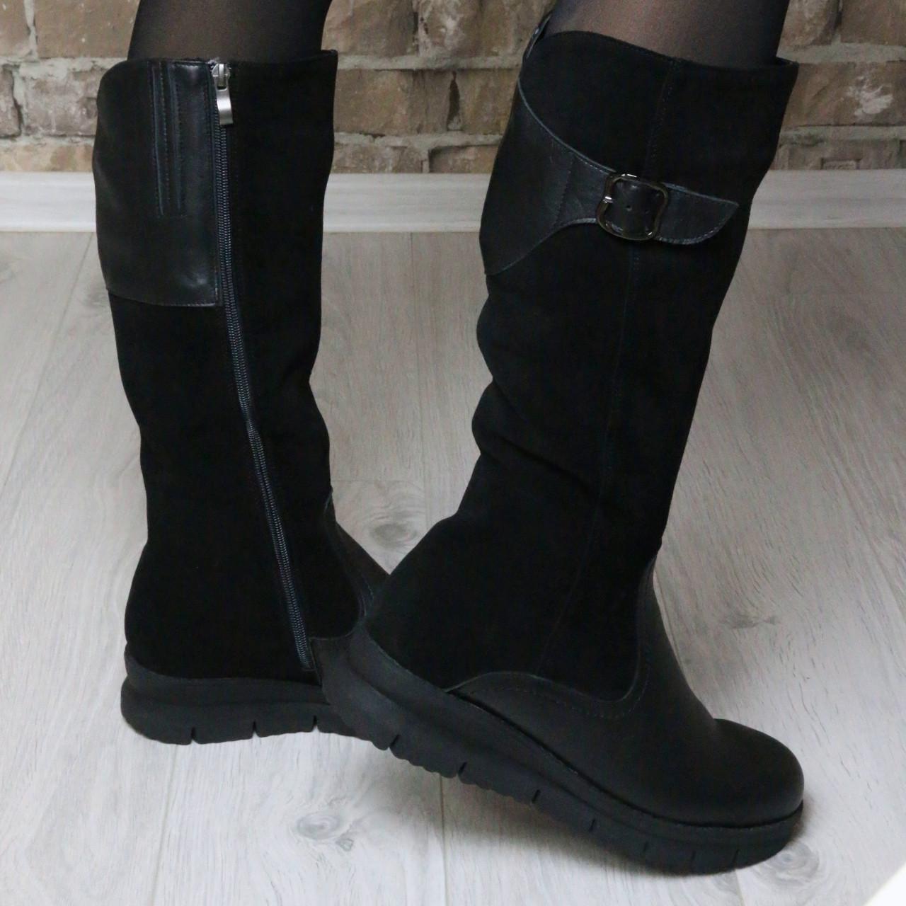 Сапоги женские зимние Starmani кожа/замша р. 42/26 см Черный (2019/31480746)