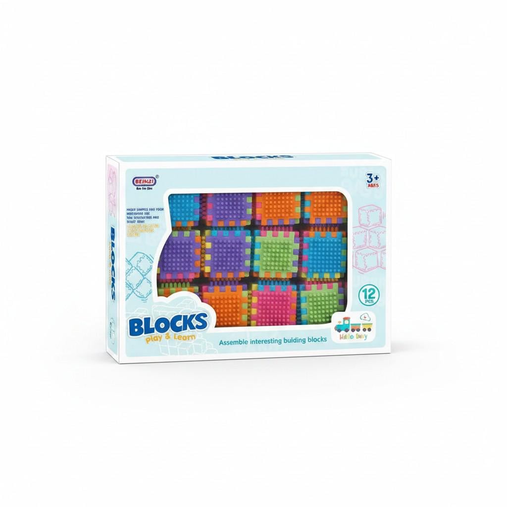 Конструктор детский Metr+ 66189-7 Игольчатые кубики 12 шт. Конструктор детский Metr+ 66189-7 Игольчатые кубики 12 шт.