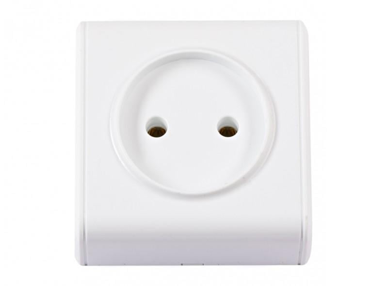 Розетка Luxel Miniature 2051 1-я б/з накладная Белый (00000038560)