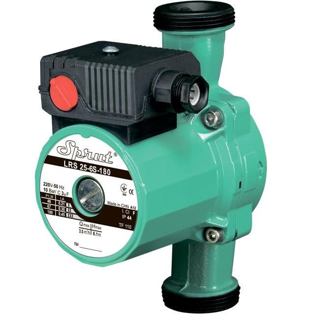 Циркуляционный насос Sprut LRS 25-6S-180 Hmax 6,1 м Qmax 58 л/мин 100 Вт
