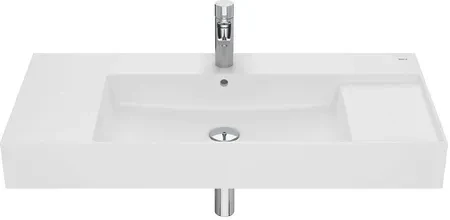 Умивальник ROCA Inspira Square Fineceramic 100х49 см Білий матовий (A32752A620)