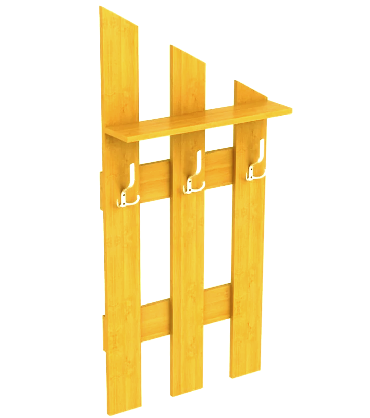 Вешалка-щит для одежды из дерева Кандуга Карри (ВЛТ-001803)