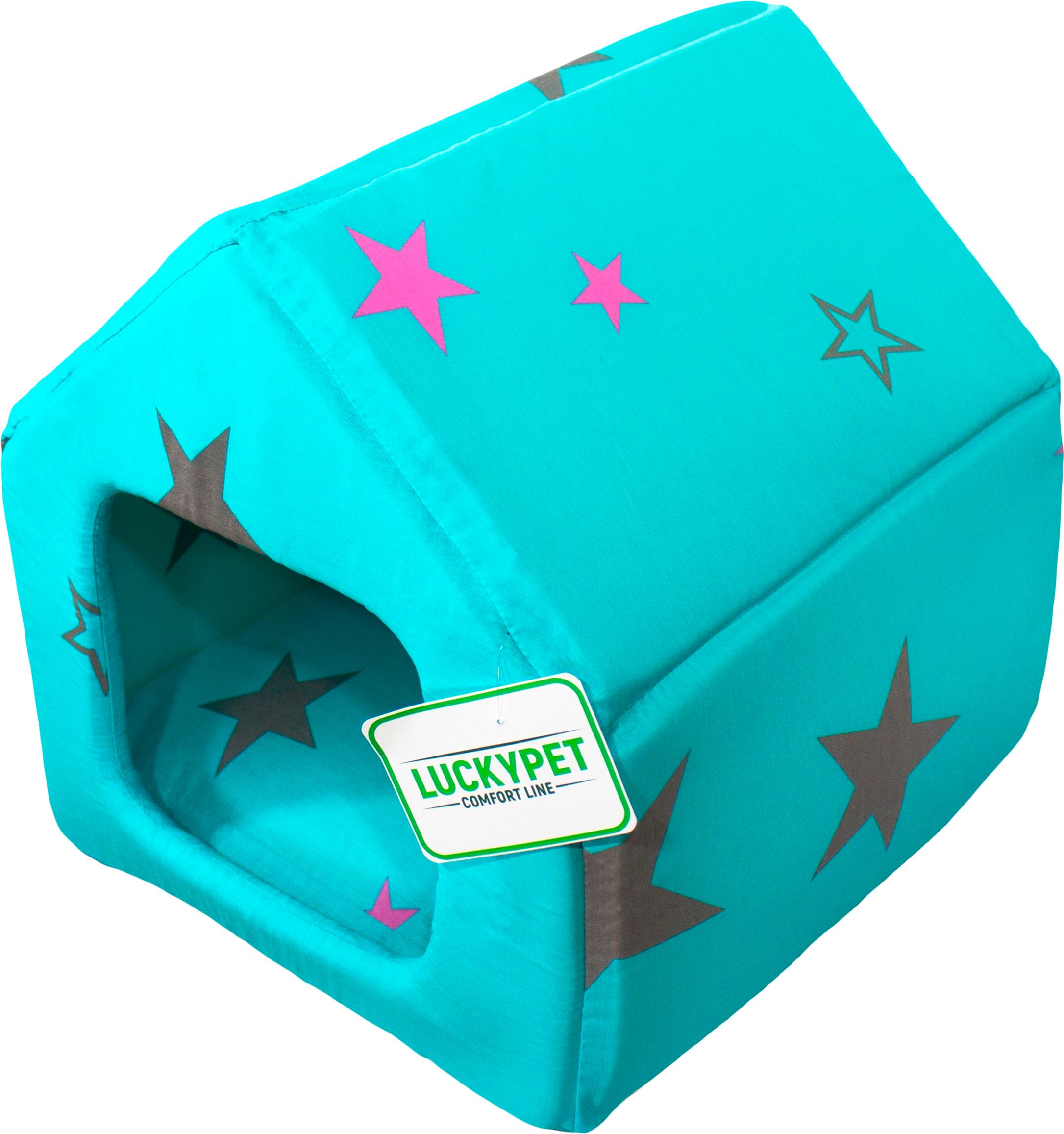 Домик для собак и кошек Lucky Pet Джесси №0 26x27x27 см Бирюзовый (4820224211947)