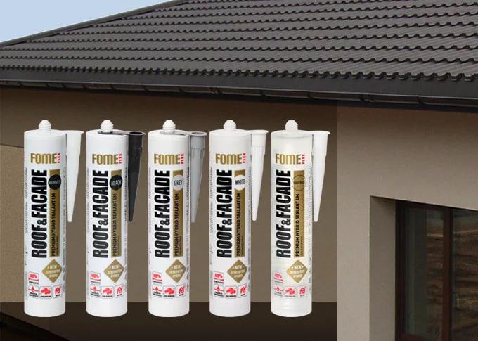 Герметик гибридный для фасадов Fome Flex Roof&Facade 300 мл 300 мл Антрацитовый (01-4-2-041) - фото 2 Герметик гибридный для фасадов Fome Flex Roof&Facade 300 мл 300 мл Антрацитовый (01-4-2-041) - фото 2