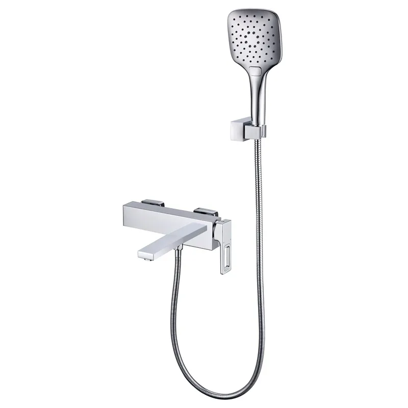 Смеситель для ванны KOER KB-41009-01 с коротким сливом Хром (KR6017)