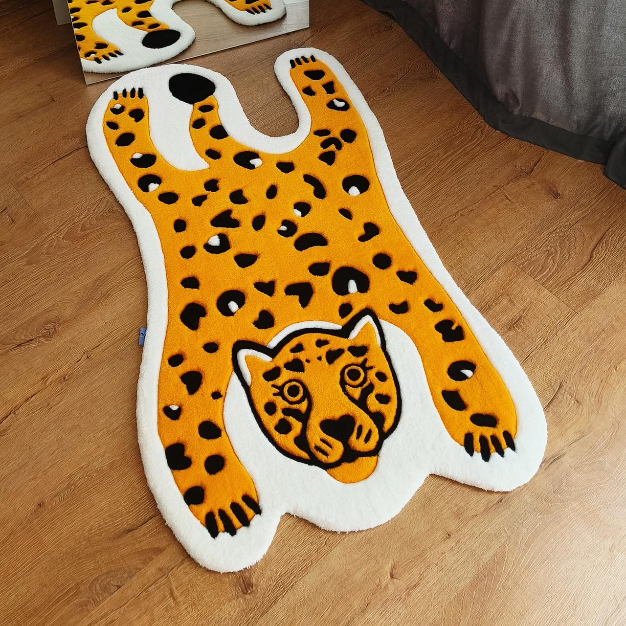 Ковер ручной работы Шкура леопарда 150х88 см