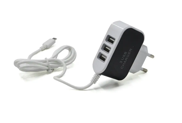 Сетевое зарядное устройство USB 8600 MICRO v8 3usb Мatrix 13486 (IR004064)